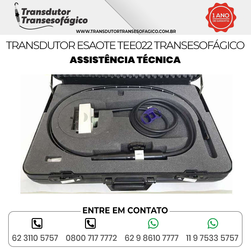 ASSISTÊNCIA TÉCNICA TRANSDUTOR ESAOTE TEE 022 TRANSESOFÁGICO