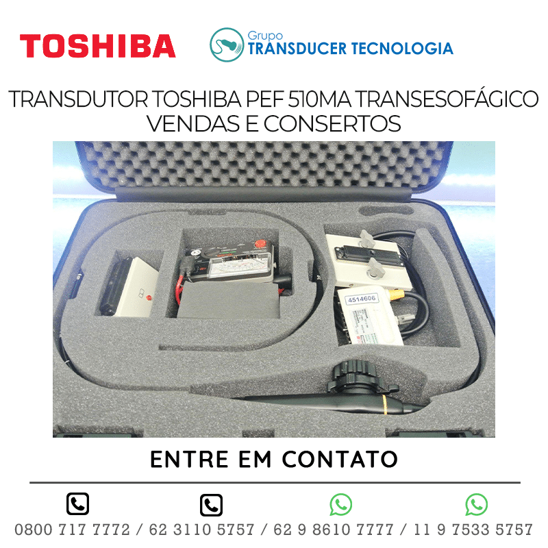 TRANSDUTOR TOSHIBA PEF 510MA TRANSESOFAGICO - VENDAS E CONSERTOS